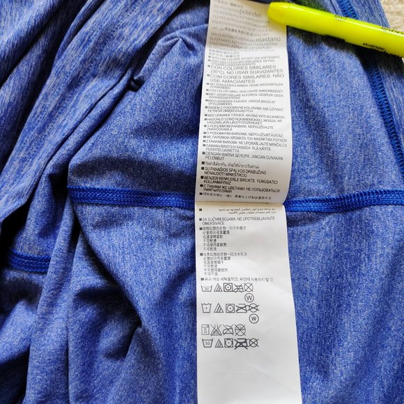 Under ArmourCompression T-Shirt Men's SZ L Blue Crew Neck Short Sleeve like new - Picture 6 of 8